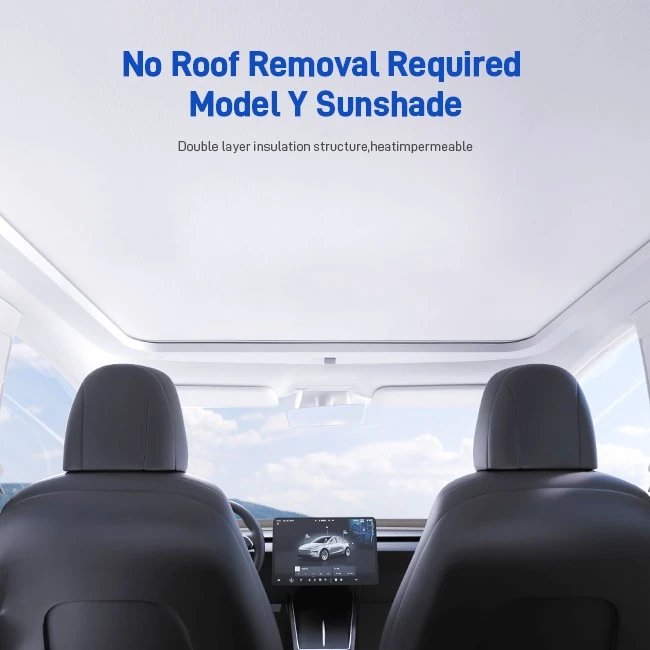 Model Y Electric Sunshade With Ambient Lighting suppliers