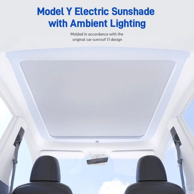 Kerai Elektrik Model Y dengan Pencahayaan Sekitar
