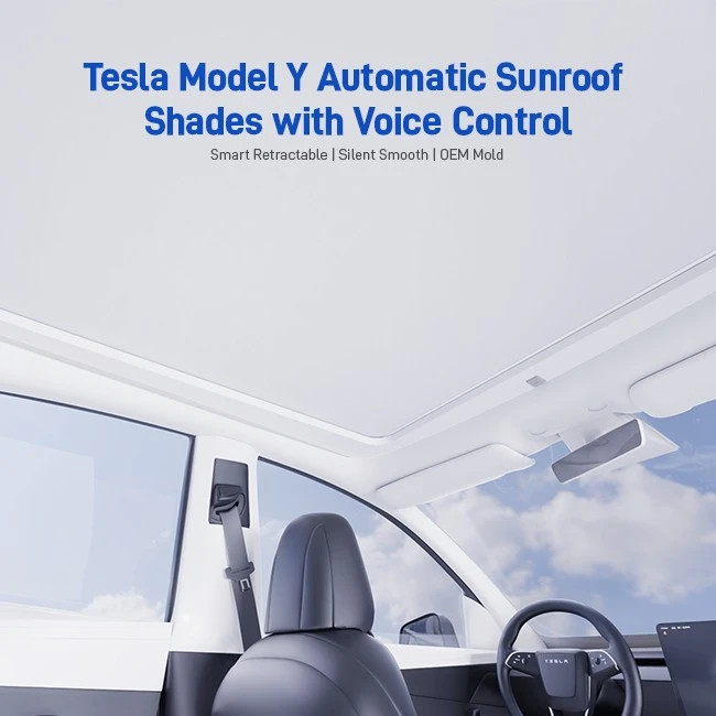 Tesla Model Y Automatic Sunroof Shades factory